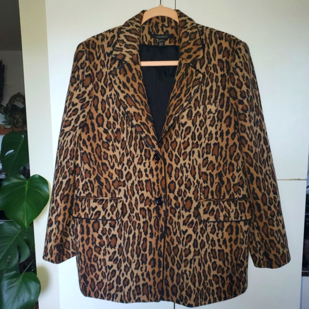LOUBEN Vintage wool cashmere blend jacket